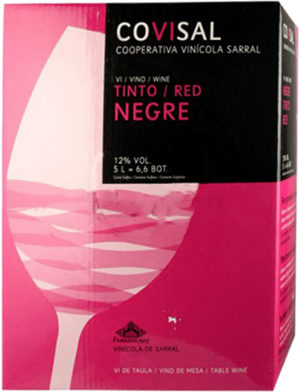 21,95 € Envoi gratuit | Vin rouge Sarral Negre Jeune Bag in Box 5 L