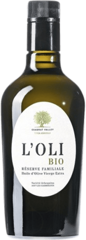 Spedizione Gratuita | Olio d'Oliva Cuadrat Valley Reserva Familiar Ecológico Riserva Spagna Bottiglia Medium 50 cl