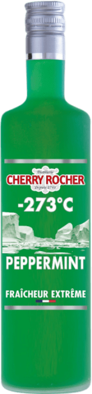 Free Shipping | Herbal Liqueur Cherry Rocher France 75 cl Peppermint