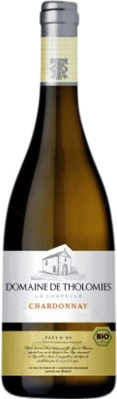 Envio grátis | Vinho Branco Domaine Tholomies Tourelle Crianza I.G.P. Vin de Pays d'Oc Languedoque-Rossilhão França Chardonnay 75 cl