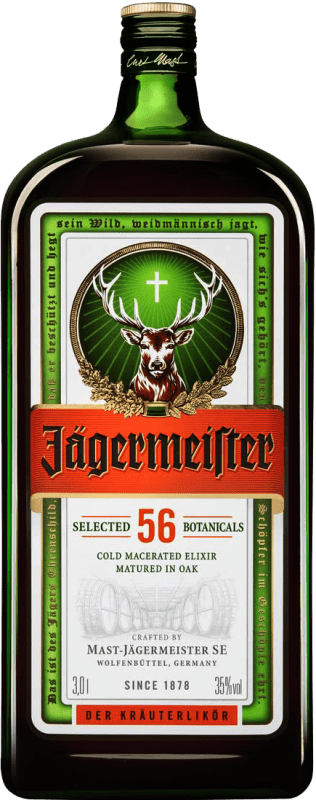 92,95 € | Kräuterlikör Mast Jägermeister Deutschland Spezialflasche 3 L