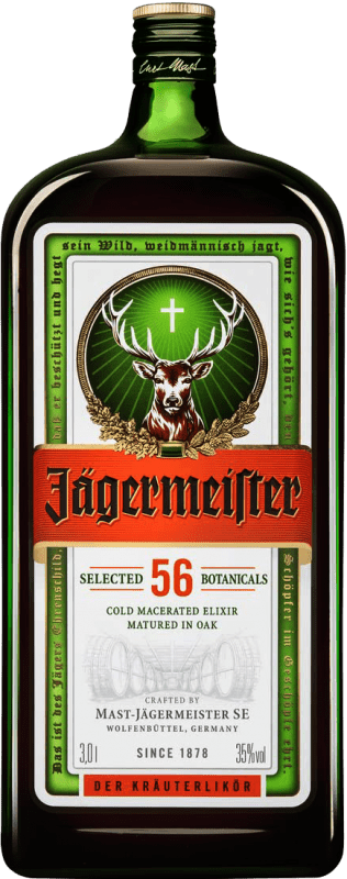 Kostenloser Versand | Kräuterlikör Mast Jägermeister Deutschland Spezielle Flasche 3 L