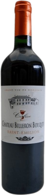 Бесплатная доставка | Красное вино Robin Lafugie Château Billeron Bouquey Tinto старения A.O.C. Bordeaux Бордо Франция 75 cl