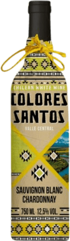 Envoi gratuit | Vin blanc Nuevo Mundo Colores Santos Sauvignon Blanc Chardonnay Jeune I.G. Valle Central Chili Chardonnay, Sauvignon Blanc 75 cl