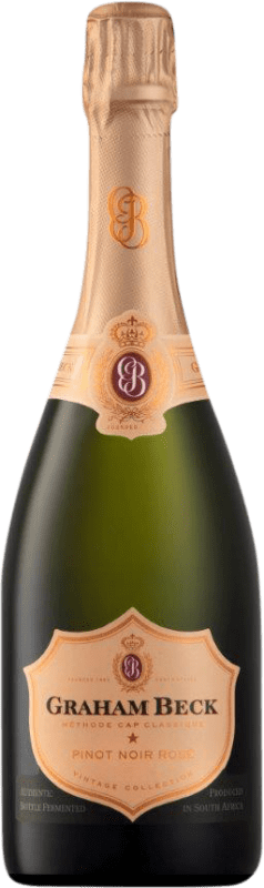 Free Shipping | Rosé sparkling Graham Beck Rose Western Cape South Coast South Africa 75 cl