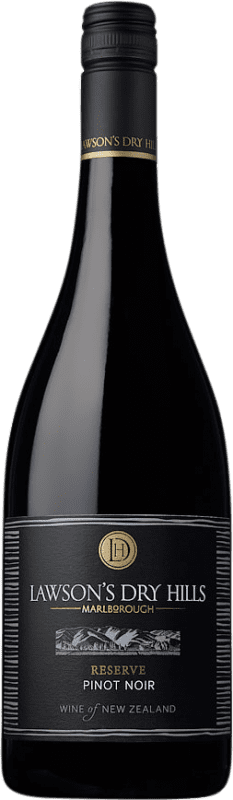 Free Shipping | Red wine Lawson's Dry Hills Reserve I.G. Marlborough Marlborough New Zealand Pinot Black 75 cl