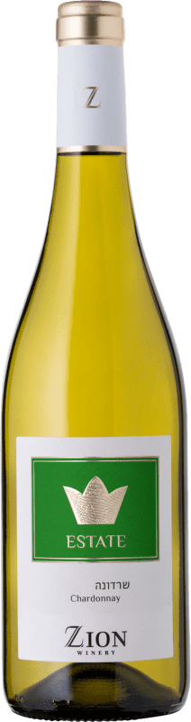Envio grátis | Vinho Branco Zion Estate Wine — Vinho de Quinta I.G. Galilee Israel Chardonnay 75 cl
