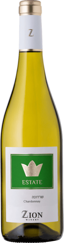 Free Shipping | White wine Zion Estate I.G. Galilee Israel Chardonnay 75 cl