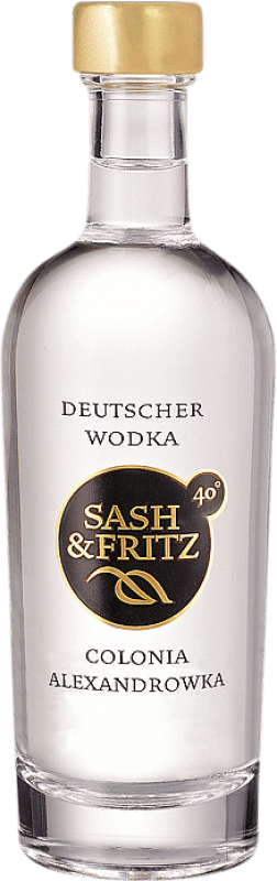 Spedizione Gratuita | Vodka Sash & Fritz Germania Bottiglia Miniatura 10 cl Spedizione Gratuita | Vodka Sash & Fritz Germania Bottiglia Miniatura 10 cl
