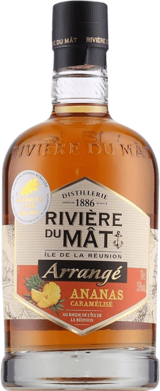 Envoi gratuit | Rhum Rivière Du Mat Arrangé Ananas Caramélisé France 70 cl