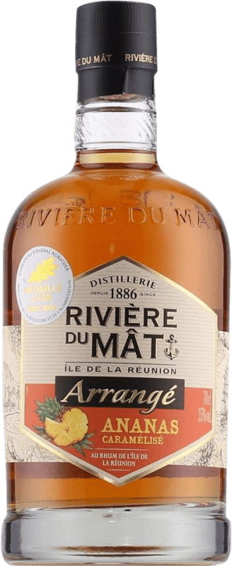 Envoi gratuit | Rhum Rivière Du Mat Arrangé Caramélisé France 70 cl Ananas