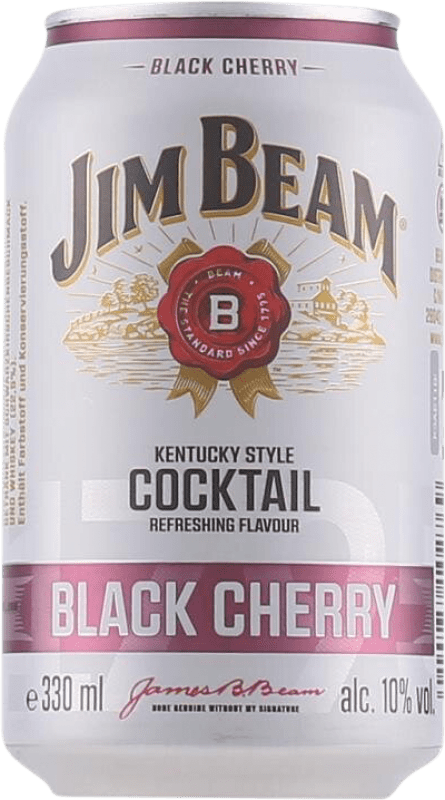 5,95 € Spedizione Gratuita | Bibite e Mixer Jim Beam Black Cherry Lattina 33 cl