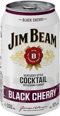 Free Shipping | 12 units box Soft Drinks & Mixers Jim Beam Black Cherry United States Can 33 cl