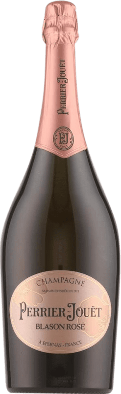 免费送货 | 玫瑰气泡酒 Perrier-Jouët Blason Rosé 香槟 A.O.C. Champagne 香槟酒 法国 Pinot Black, Chardonnay, Pinot Meunier 瓶子 Magnum 1,5 L