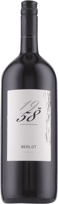 Envoi gratuit | Vin Rouge Cantina del Garda. 1958 Italie Merlot Bouteille Magnum 1,5 L