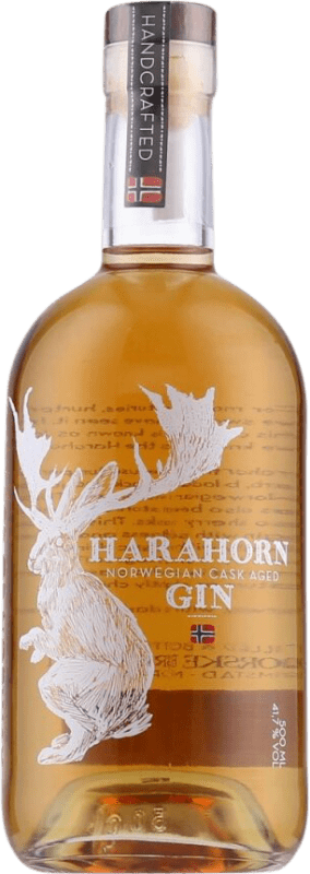 Free Shipping | Gin Harahorn Cask Aged Gin Norway Medium Bottle 50 cl