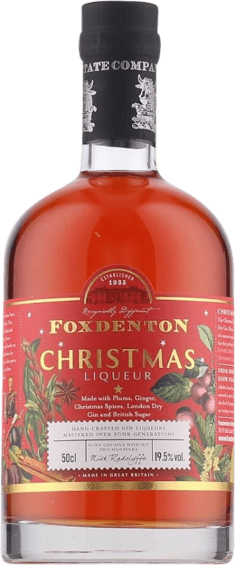 Бесплатная доставка | Джин Foxdenton Christmas Объединенное Королевство Средняя бутылка 50 cl Ginger — Имбирь