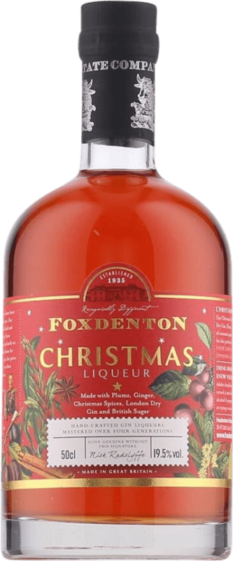 Envio grátis | Gin Foxdenton Christmas Gin Reino Unido Garrafa Medium 50 cl