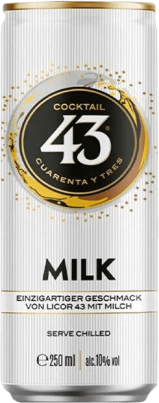 2,95 € Envio grátis | Mixer Licor 43 Cocktail Milk PreMix Garrafa Pequena 25 cl