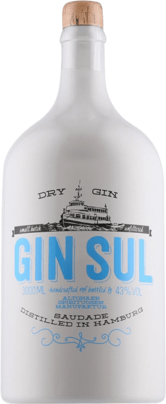 Free Shipping | Gin Gin Sul Dry Gin Germany Special Bottle 3 L