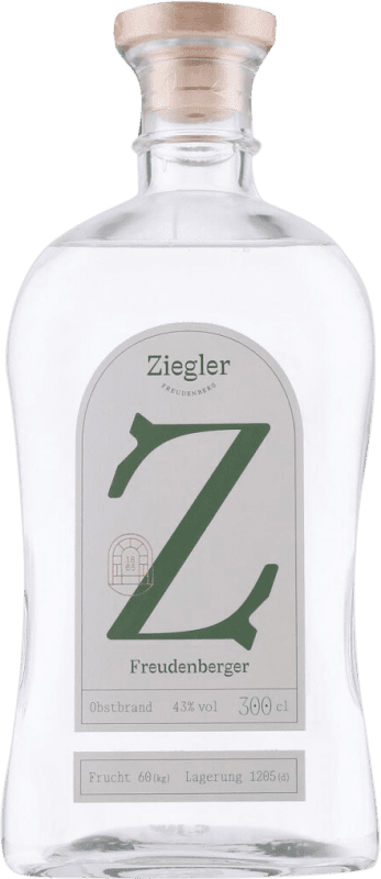 Free Shipping | Pomace Brandy Ziegler Freudenberger Germany Special Bottle 3 L