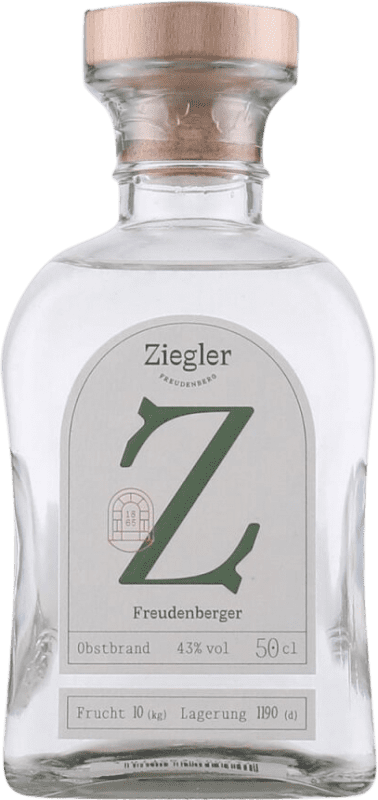 Envio grátis | Aguardente Orujo Ziegler Freudenberger Alemanha Garrafa Medium 50 cl