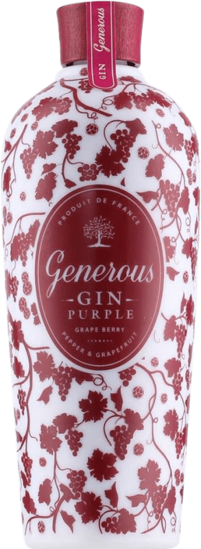 Бесплатная доставка | Джин Generous. Purple Gin Франция 70 cl