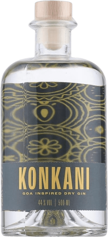 Free Shipping | Gin Konkani Goa Inspired Dry Gin Germany Medium Bottle 50 cl