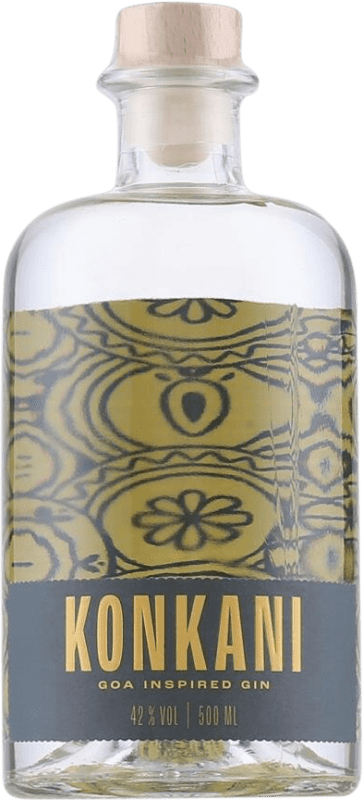 Spedizione Gratuita | Genever Gin Konkani Goa Inspired Germania Bottiglia Medium 50 cl Spedizione Gratuita | Genever Gin Konkani Goa Inspired Germania Bottiglia Medium 50 cl