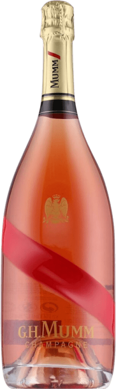 124,95 € Envio grátis | Espumante rosé G.H. Mumm Grand Cordon Rosé Brut A.O.C. Champagne Garrafa Magnum 1,5 L