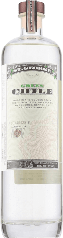 Envío gratis | Vodka St. George Chile Green — Verde Estados Unidos 75 cl Jalapeño, Habaneros