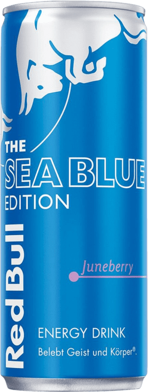 3,95 € Free Shipping | Soft Drinks & Mixers Red Bull Energy Drink Juneberry Sea Blue Edition Can 25 cl