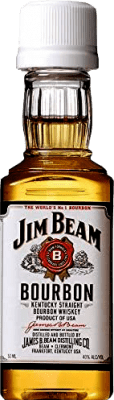 Whisky Bourbon 12 Einheiten Box Jim Beam Kentucky Straight 4 Jahre Miniaturflasche 5 cl