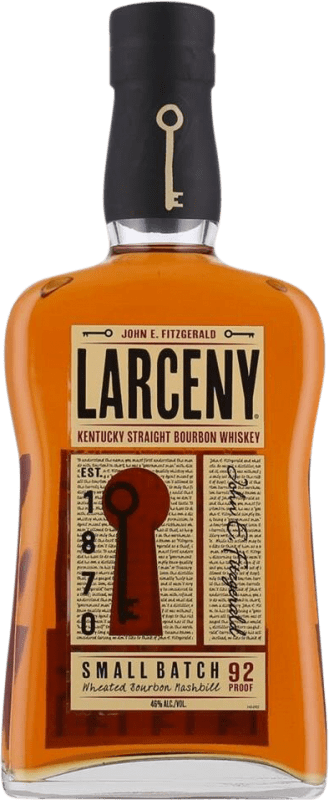Envio grátis | Whisky Bourbon Larceny Straight Kentucky Estados Unidos 70 cl