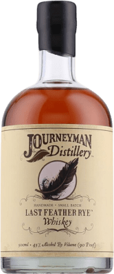 Kostenloser Versand | Blended Whisky Journeyman Last Feather Rye Vereinigte Staaten Medium-Flasche 50 cl