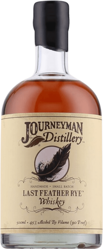 Envoi gratuit | Blended Whisky Journeyman Last Feather Rye États Unis Bouteille Medium 50 cl