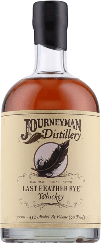 Free Shipping | Blended Whisky Journeyman Last Feather Rye United States Medium Bottle 50 cl