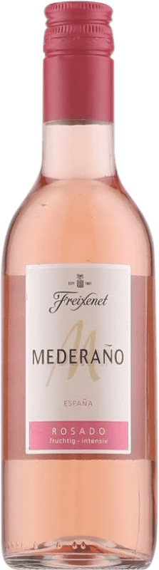 4,95 € Spedizione Gratuita | Vino rosato Freixenet Mederaño Rosado Semisecco Semidolce I.G.P. Vino de la Tierra de Castilla Piccola Bottiglia 25 cl
