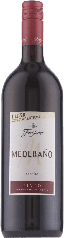 Free Shipping | Red wine Freixenet Mederaño Tinto Special Edition Semi-Dry Semi-Sweet I.G.P. Vino de la Tierra de Castilla Castilla la Mancha Spain 1 L