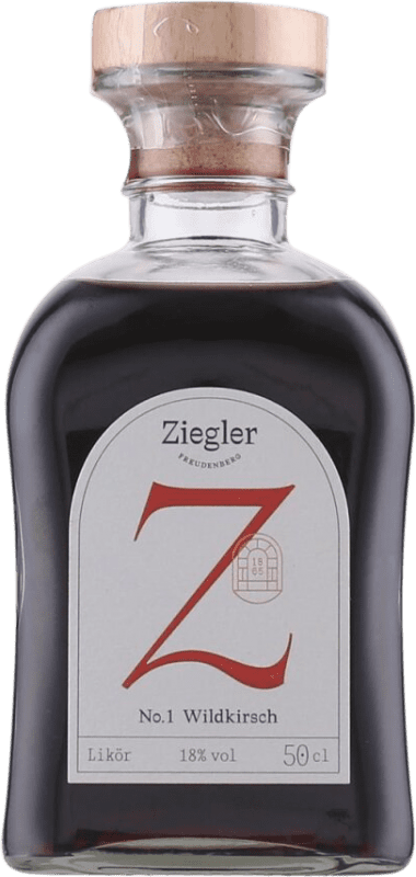 Envio grátis | Licores Ziegler Nº 1 Wildkirsch Alemanha Garrafa Medium 50 cl