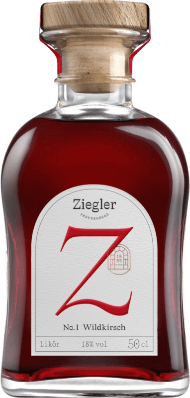 51,95 € | Licores Ziegler Nº 1 Alemania Botella Medium 50 cl Wilde Kirsche — Cereza Silvestre