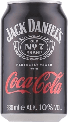 飲み物とミキサー 6個入りボックス Jack Daniel's Old Nº 7 Tennessee Whiskey & Coca Cola アルミ缶 33 cl