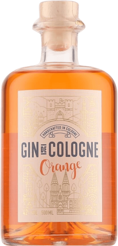 58,95 € Envío gratis | Ginebra Gin De Cologne Botella Medium 50 cl Orange — Naranja