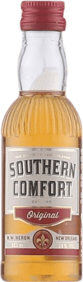 Envio grátis | Caixa de 12 unidades Licores Southern Comfort Original Whisky Estados Unidos Garrafa Miniatura 5 cl