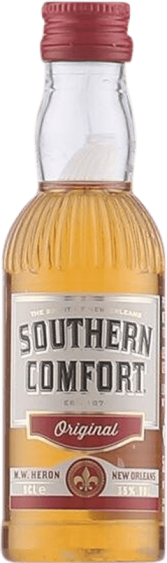 Free Shipping | 12 units box Liqueurs Southern Comfort Original Whisky United States Miniature Bottle 5 cl