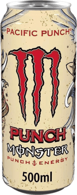 Kostenloser Versand | 12 Einheiten Box Getränke und Mixer Monster Energy Pacific Punch Irland Medium Flasche 50 cl