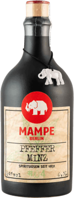23,95 € | Licores Mampe Berlin Alemania Botella Medium 50 cl Pfefferminze — Menta
