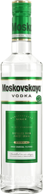 17,95 € Kostenloser Versand | Wodka Moskovskaya Premium Medium-Flasche 50 cl