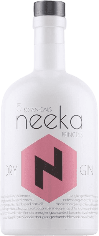 Free Shipping | Gin Neeka Princess Gin Germany Medium Bottle 50 cl