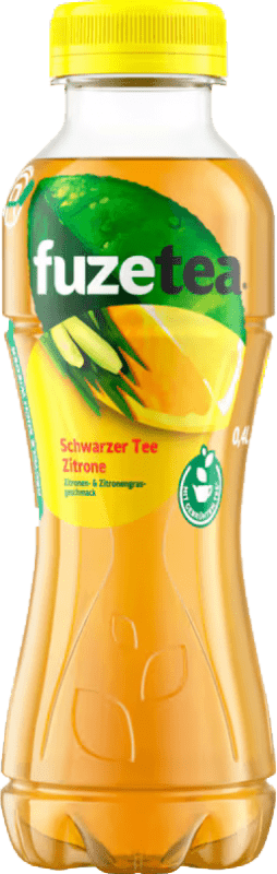 Envoi gratuit | Boîte de 12 unités Boissons Fraîches Fuze Tea Allemagne Demi-Bouteille 37 cl Schwarzer Tee — Thé Noir, Zitrone — Citron